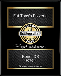 BusinessRate Best of 2025 award, Fat Tony's Pizzeria